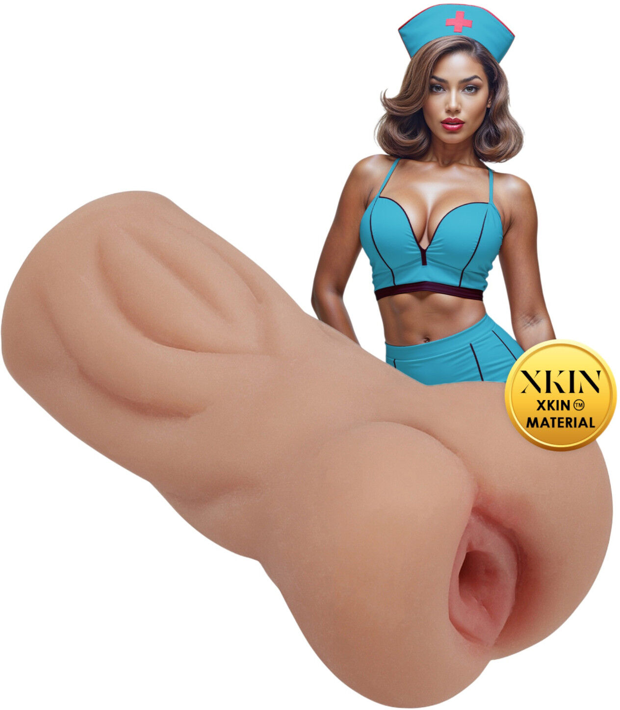 XKIN Naughty Nurse Trixie - lifelike vagina masturbator (natural skin tone)