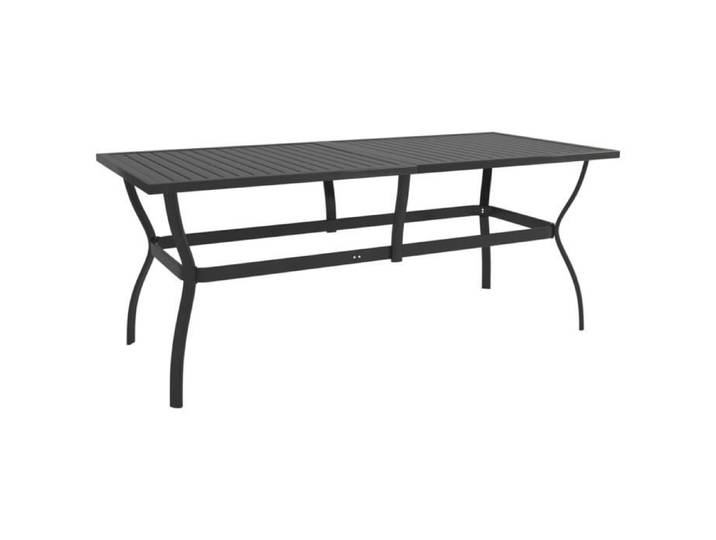 oVsky Table de jardin Anthracite 190x80x72 cm Acier