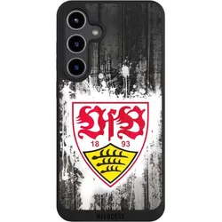 Nivocase Handyhülle für Samsung Galaxy S24+ Hülle NIVOpure Case Schwarz Bundesliga Offizielles (Samsung Galaxy S24+), Smartphone Hülle, Schwarz