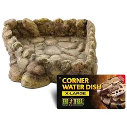 Exo Terra Eck-Wassernapf, XL, 25 x 24 x 6,5 cm, Terrariumeinrichtung