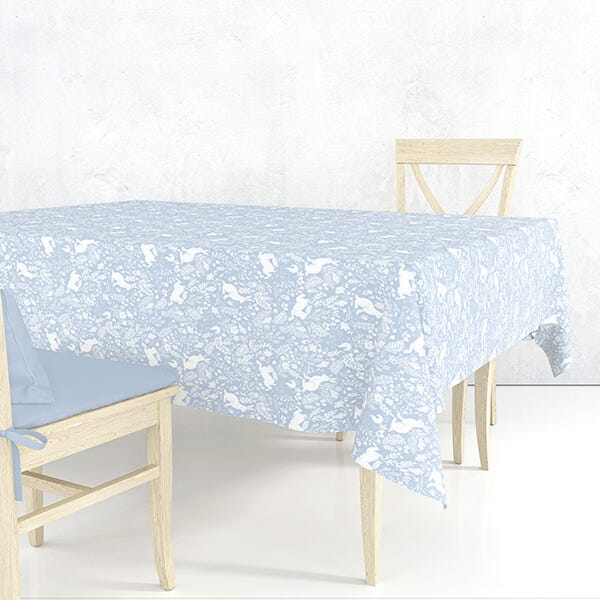 William Morris Forest Life Blue 132 x 132cm Cotton Tablecloth
