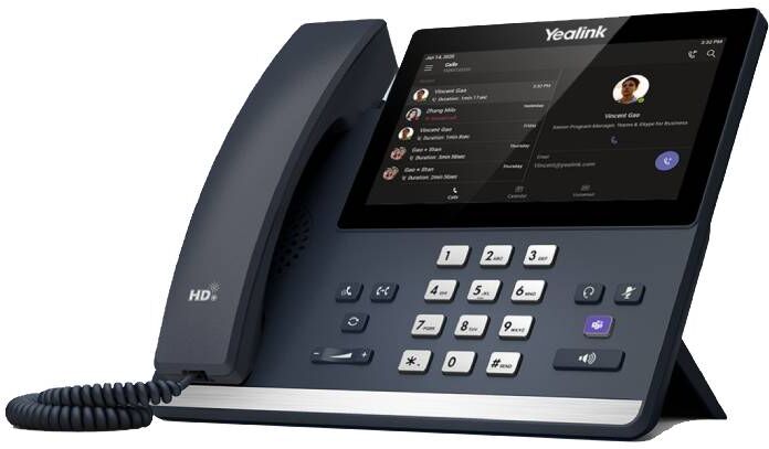 Yealink MP56 E2 Teams Téléphone IP certifié pour Microsoft Teams avec Bluetooth, Wi-Fi et Android 13 OS