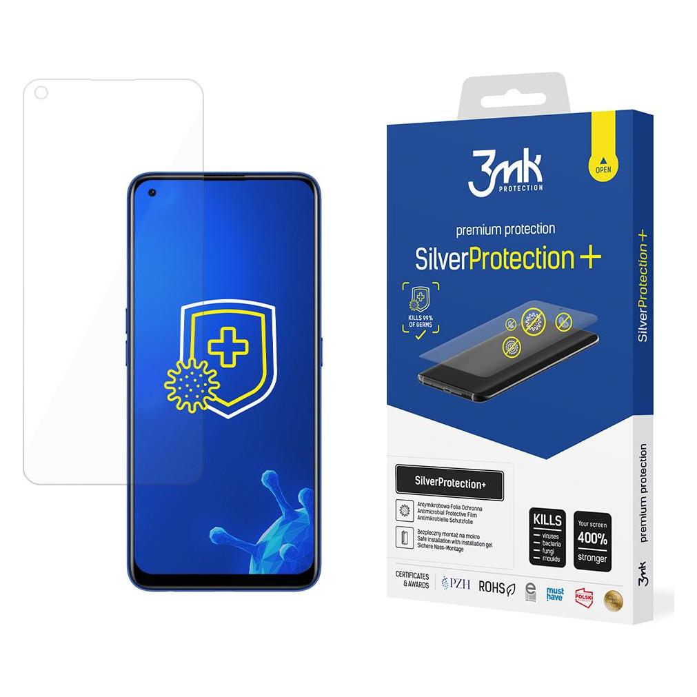 3MK Silver Protect+ Realme 7 Folia Antymikrobowa montowana na mokro (Realme 7) (3mk Silver Protect+(134))