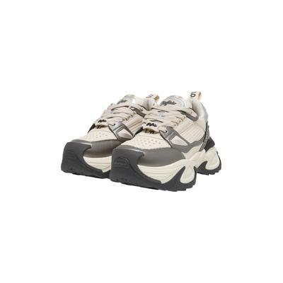 Sneaker BUFFALO "Buffalo DRIVE", Damen, Gr. 36, beige (pewter, cream), Polyurethan, Schuhe Sneaker