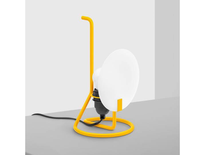 Lampe à poser Bugia, jaune, hauteur 26,3 cm - Stilnovo - Salon / séjour - Design - Métal - À ampoule unique