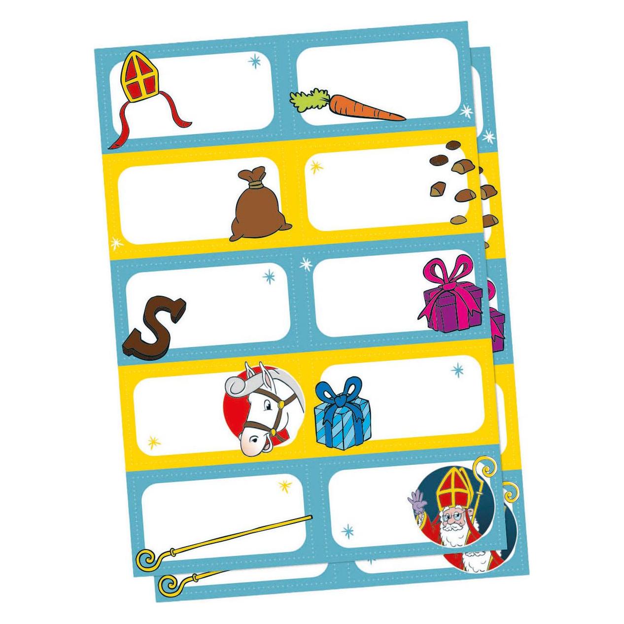 Globos Europe Namensaufkleber A5 Sinterklaas - 2 Stk. (2 Sticker) (70727472)