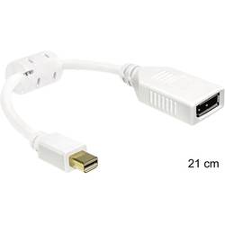 Delock 0403315 DisplayPort Adapter [1x Mini-DisplayPort Stecker - 1x DisplayPort Buchse] Weiß mit Ferritkern 0 cm