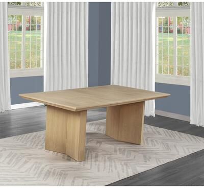 Best Quality Furniture "Best Quality 70"" in Light Oak Natural Finish Dining Table"