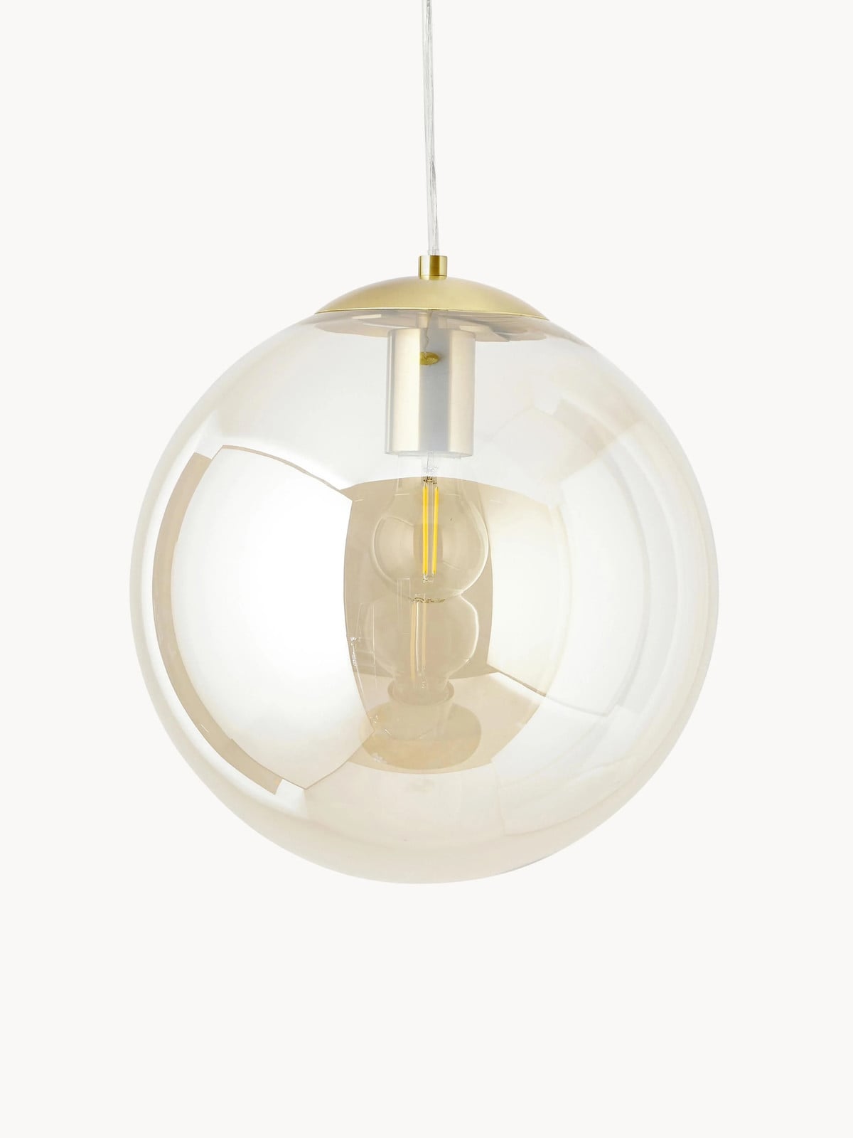 Westwing Collection Hanglamp Bao van glas