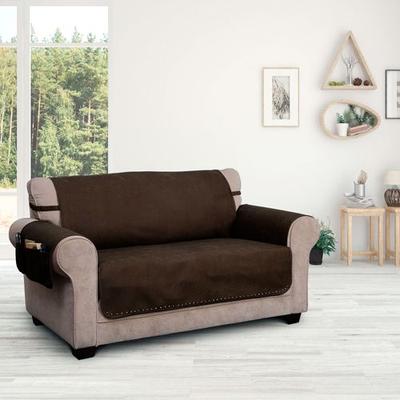 P/Kaufmann Home Stonehill Furniture Protector Chocolate Loveseat, Loveseat, Chocolate