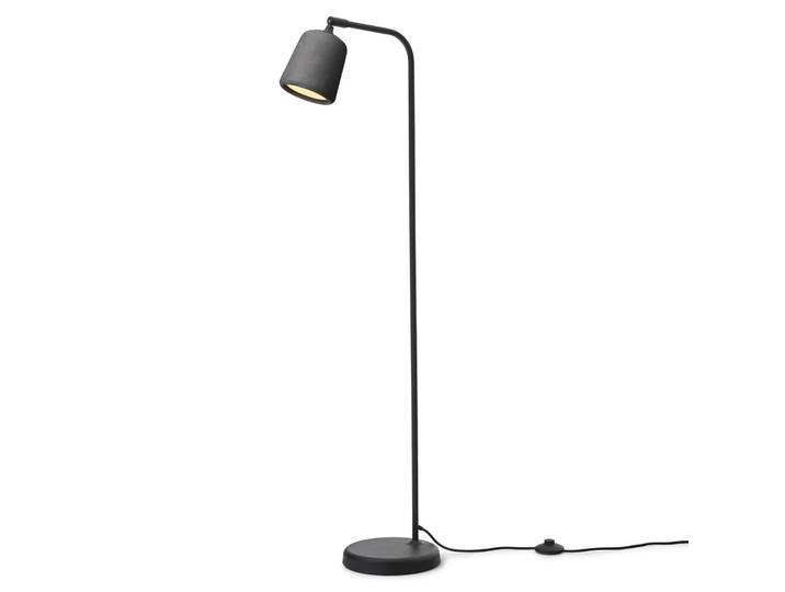 Material Lampadaire Dark Grey Concrete - New Works - Salon / séjour - Design - Béton - À ampoule unique
