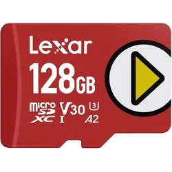 Lexar Play (128 GB, microSDXC, U3, UHS-I), Speicherkarte, Rot