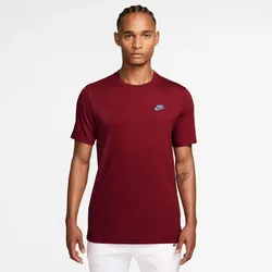 NIKE Sportswear Freizeit T-Shirt Herren 608 - tough red/football blue XXL