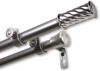 InStyleDesign Handle Adjustable Double Curtain Rod