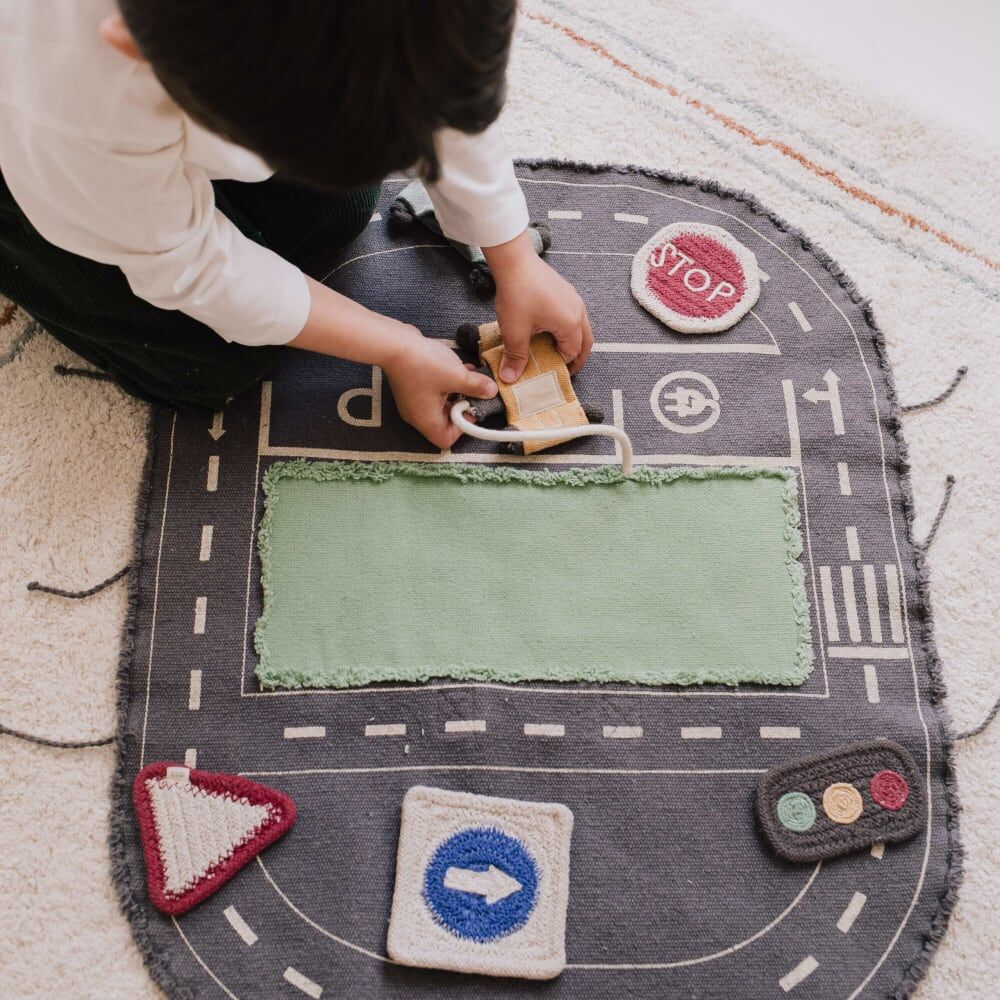 Lorena Canals Ensemble de jouets Eco City 50 x 65 cm Noir 65x1x50cm