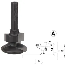 Aigner HW-Griffmuldenoberfräser, C557-3A08