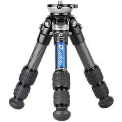 Leofoto LS-223CEX Ranger mit Nivellierschale + Panoramateller RH-0 (Carbon), Stativ, Schwarz