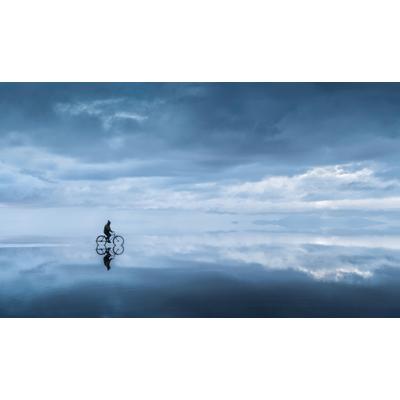 Fototapete PAPERMOON "Photo-Art ALEXANDR KUKRINOV, IN DEN HIMMEL GEHEN", bunt, B:5m L:2,8m, Vlies, Tapeten