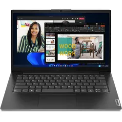 Lenovo V14 G4 AMN (14", 256 GB, 8 GB, UK), Notebook, Schwarz