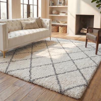 SAFAVIEH Parma Shag Mirosava Trellis 1.2-inch Thick Rug