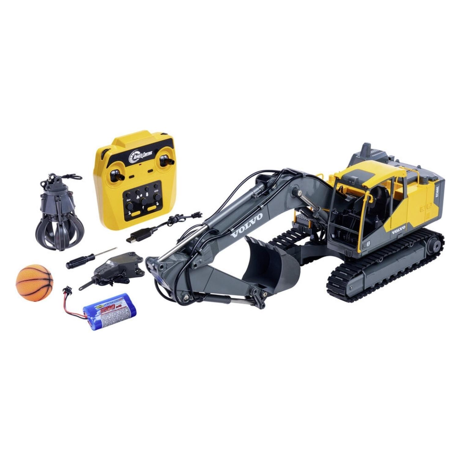 Carson 1:16 Metall Raupenbag.Volvo EC160E 100% (RTR Ready-to-Run) (500907694)