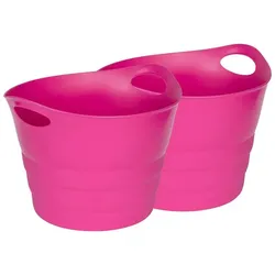 Kreher Set: 2 x Kreher Multifunktionskorb "Honey" 42 Liter (Pink)