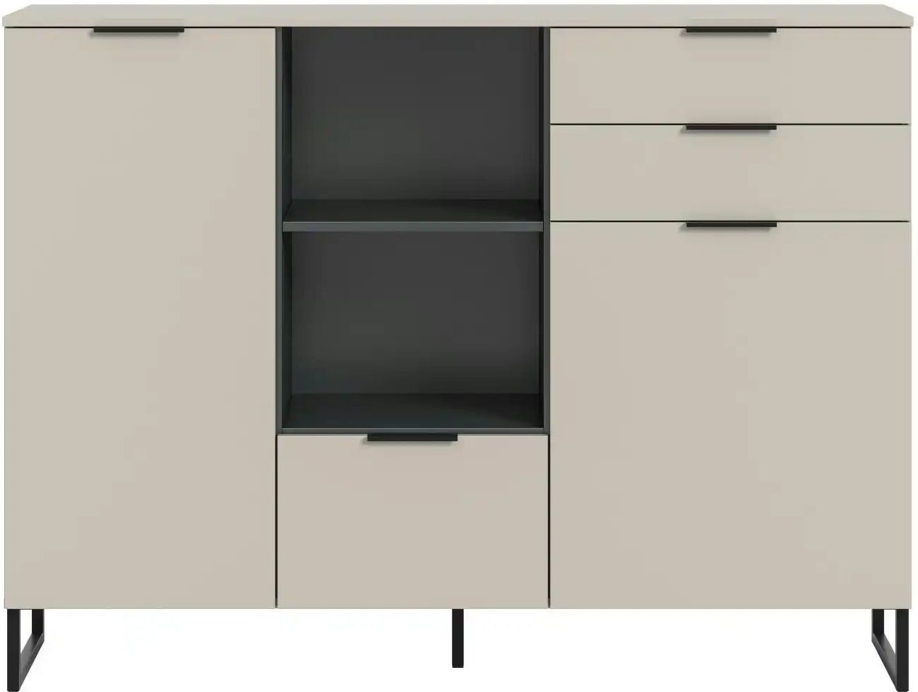 Höffner Highboard   ¦ creme ¦ Maße (cm): B: 150 H: 112