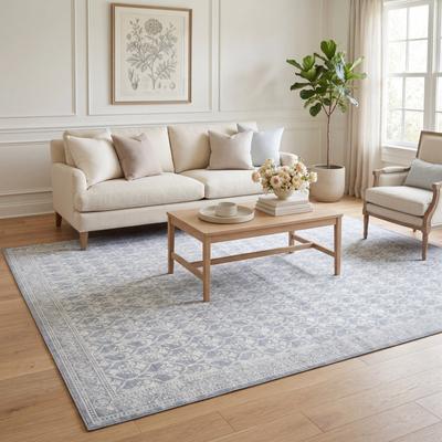 Laura Ashley Printed Washable Velvet Rugs