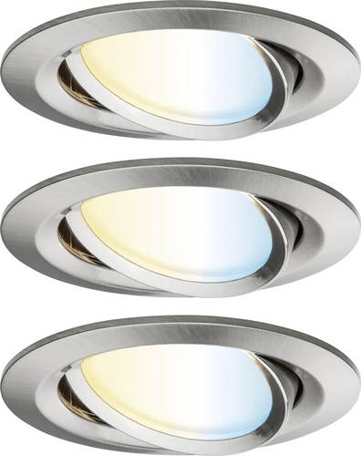 Paulmann 92441 LED-Deckenleuchte, LED-Einbauleuchte 6W Eisen (gebürstet)