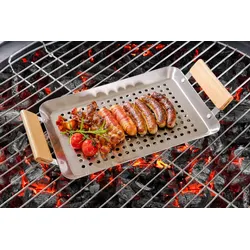Hecht Grillschale Padella mit Holzgriffe