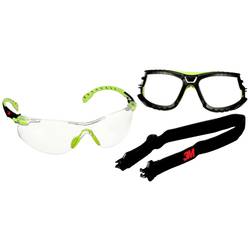 3M Solus S1201SGAF-TSKT Schutzbrille mit Antibeschlag-Schutz Grün, Schwarz