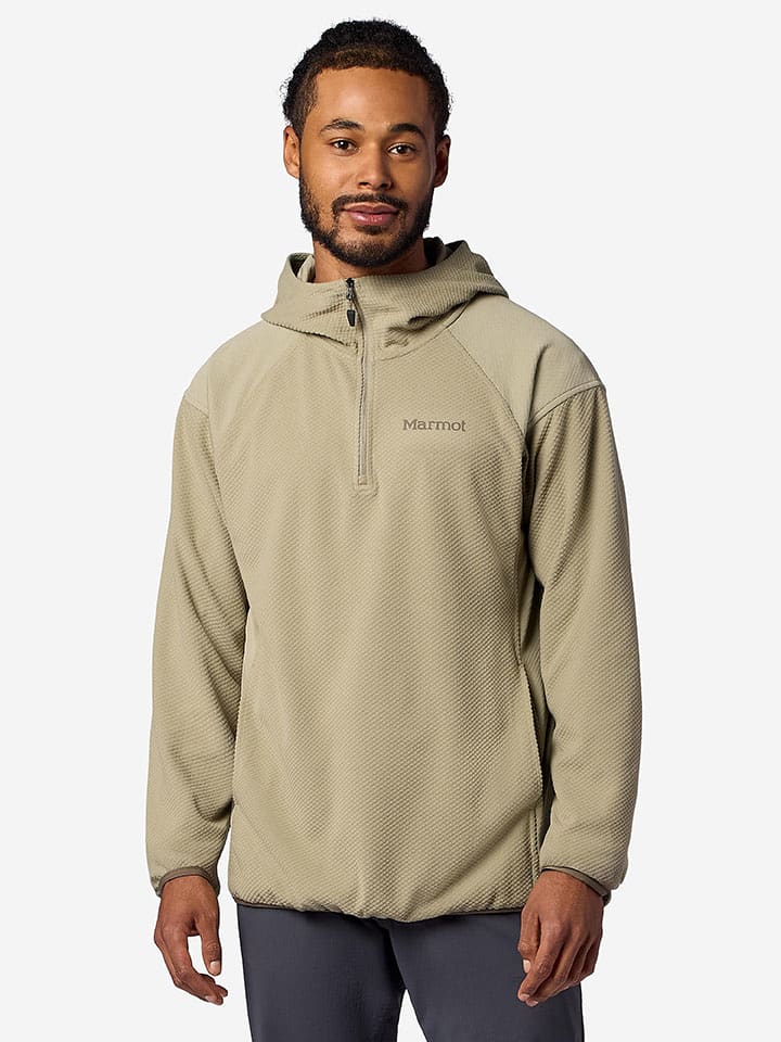 Marmot Fleecehoodie "Rockbound" in Beige - XXL