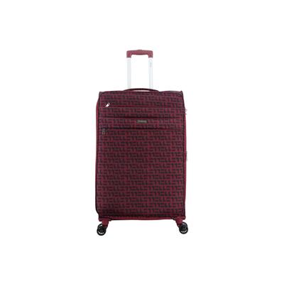 Koffer ELLE "Couture", Gr. B/H/T: 51cm x 77cm x 29cm, rot (weinrot), Nylon, Koffer, mit Nylon-Material