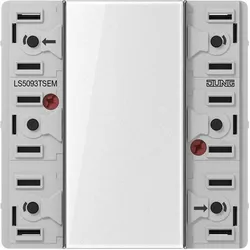 JUNG, Zubehör Schalterprogramm, Tastsensor KNX LS UP perlmutt 3f 6pkt LS5093TSEM