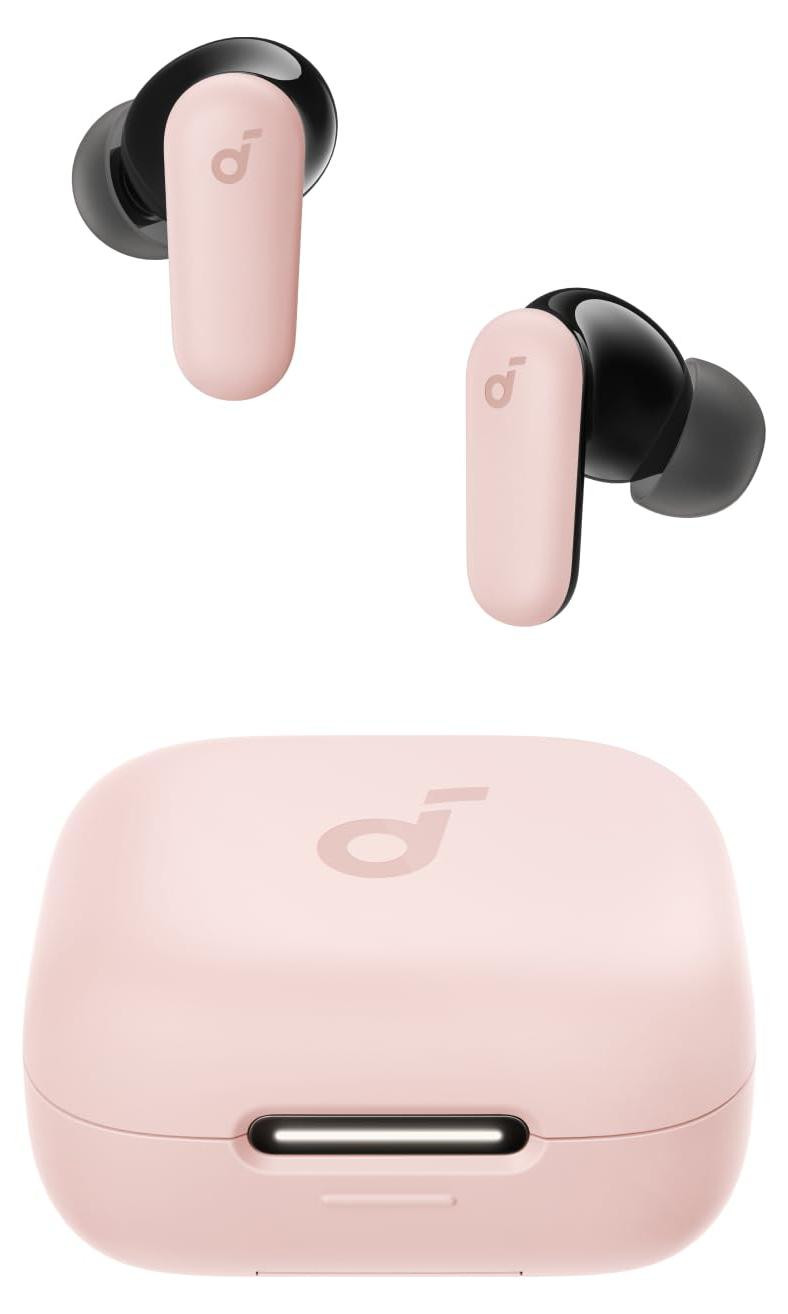 Soundcore P30i draadloze hoofdtelefoon voor muziek en telefoongesprekken, lichtroze