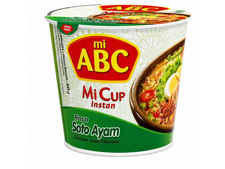 ABC Nouille instantanée en gobelet saveur poulet Soto 60 g