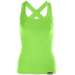 WINSHAPE Damen Cross Back Top WVR25, Größe XL in Grün Grün