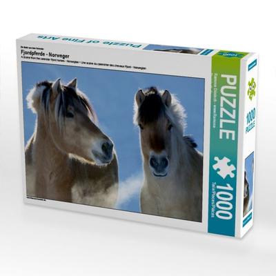 CALVENDO Puzzle Ein Motiv aus dem Kalender Fjordpferde - Norweger | 1000 Teile Lege-Größe 64x48cm Foto-Puzzle für glückliche Stunden