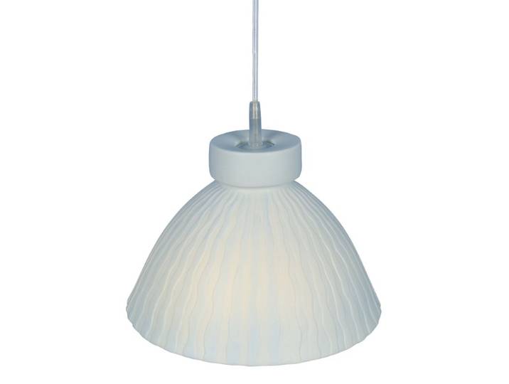 Porzellan-Pendelleuchte 21cm Weiß Porzellan