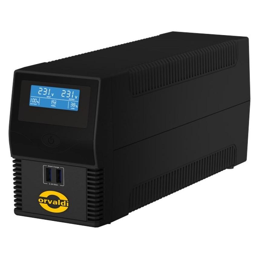 Orvaldi ID600CH Unterbrechungsfreie Stromversorgung (USV) Line-Interaktiv 0,6 kVA (600 VA, 360 W, Line-Interaktiv USV) (ID600CH)