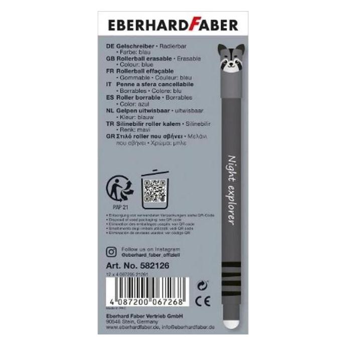 Faber Gelschreiber Radierbar blau 0,7mm Waschbär Anim (1x) (582126)