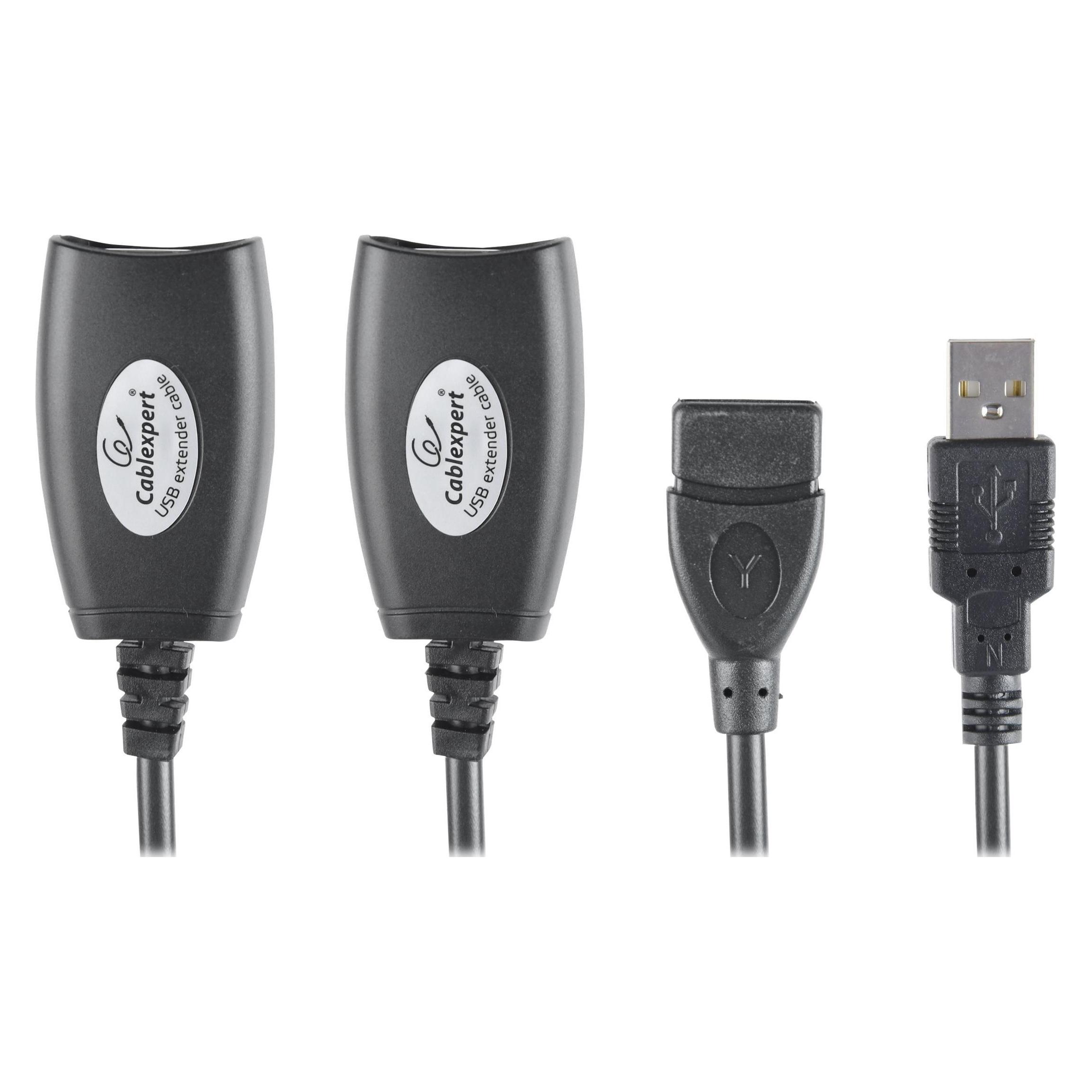 Gembird CABLE USB 2.0 A (M)-LAN-A (F) Aktive Verlängerung 30M (CAT6, 0.17 m) (UAE-30M)
