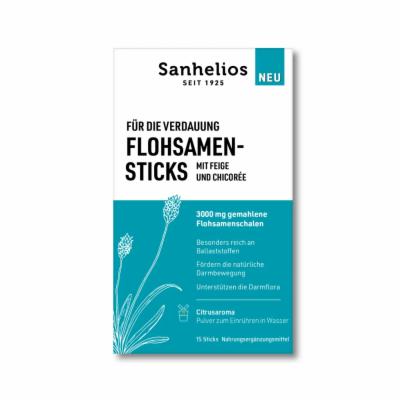 Hansa Naturheilmittel GmbH SANHELIOS Flohsamen-Sticks mit Feige+Chicoree PLE 15 St 19860225