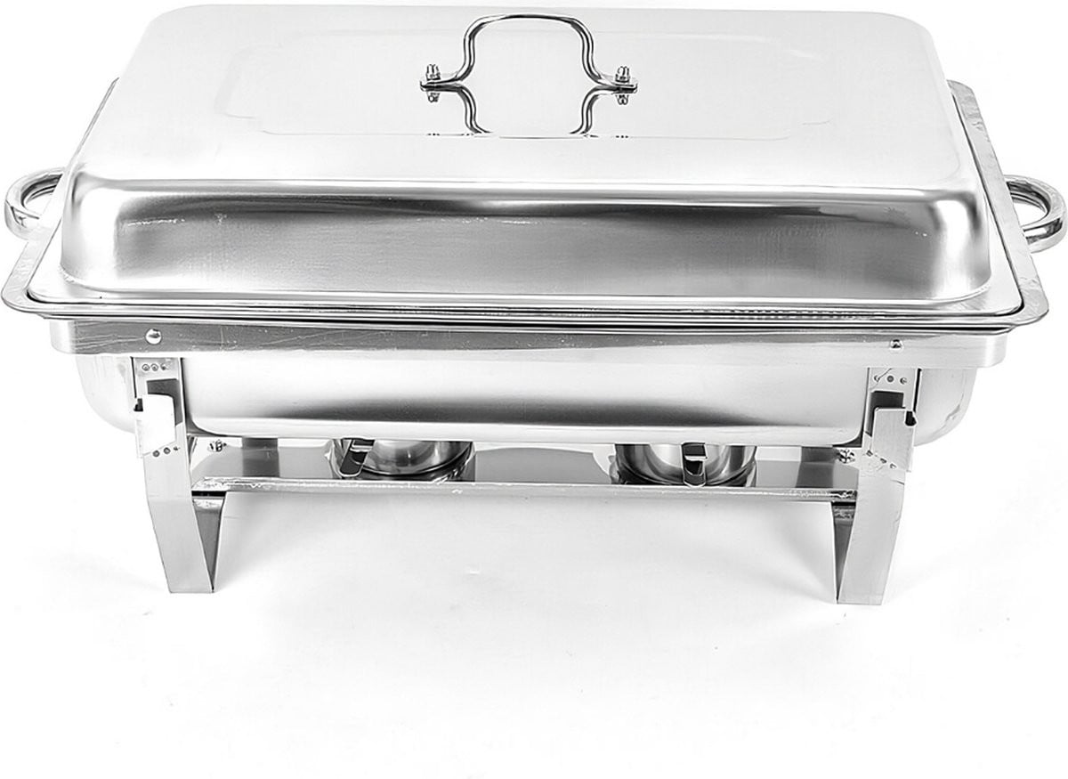 Zilveren Buffetwarmer Chafing Dish Warmhoudbakken en Warmhoudplaat
