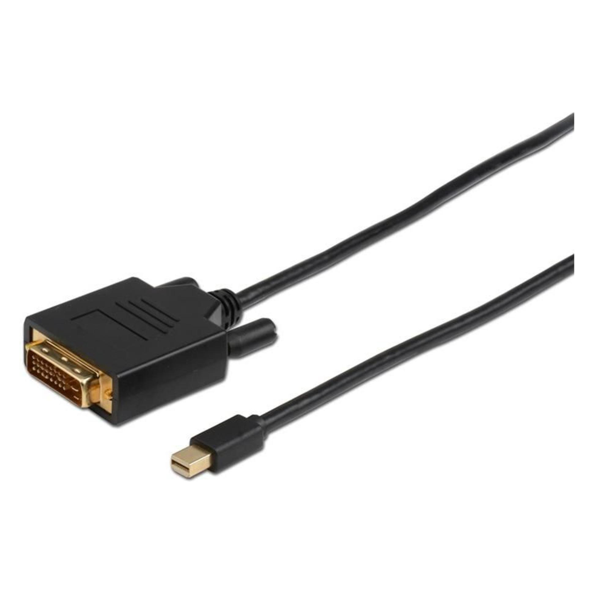 MicroConnect MDPDVI2B 2m Mini DisplayPort DVI-D Schwarz Videokabel-Adapter (2 m) (MDPDVI2B)