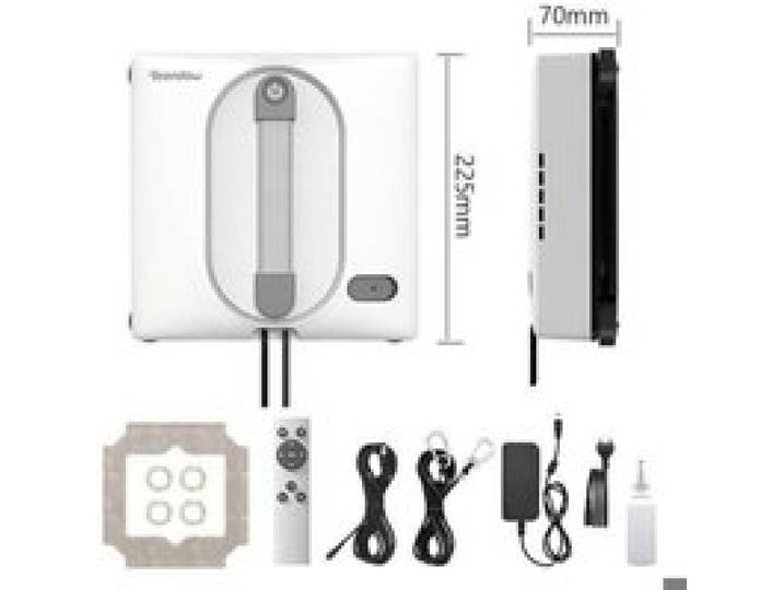 Nettoyeur de vitre électrique robot nettoyeur de vitres 5500Pa 5 modes commande APP/télécommande pulvérisateur d’eau double face