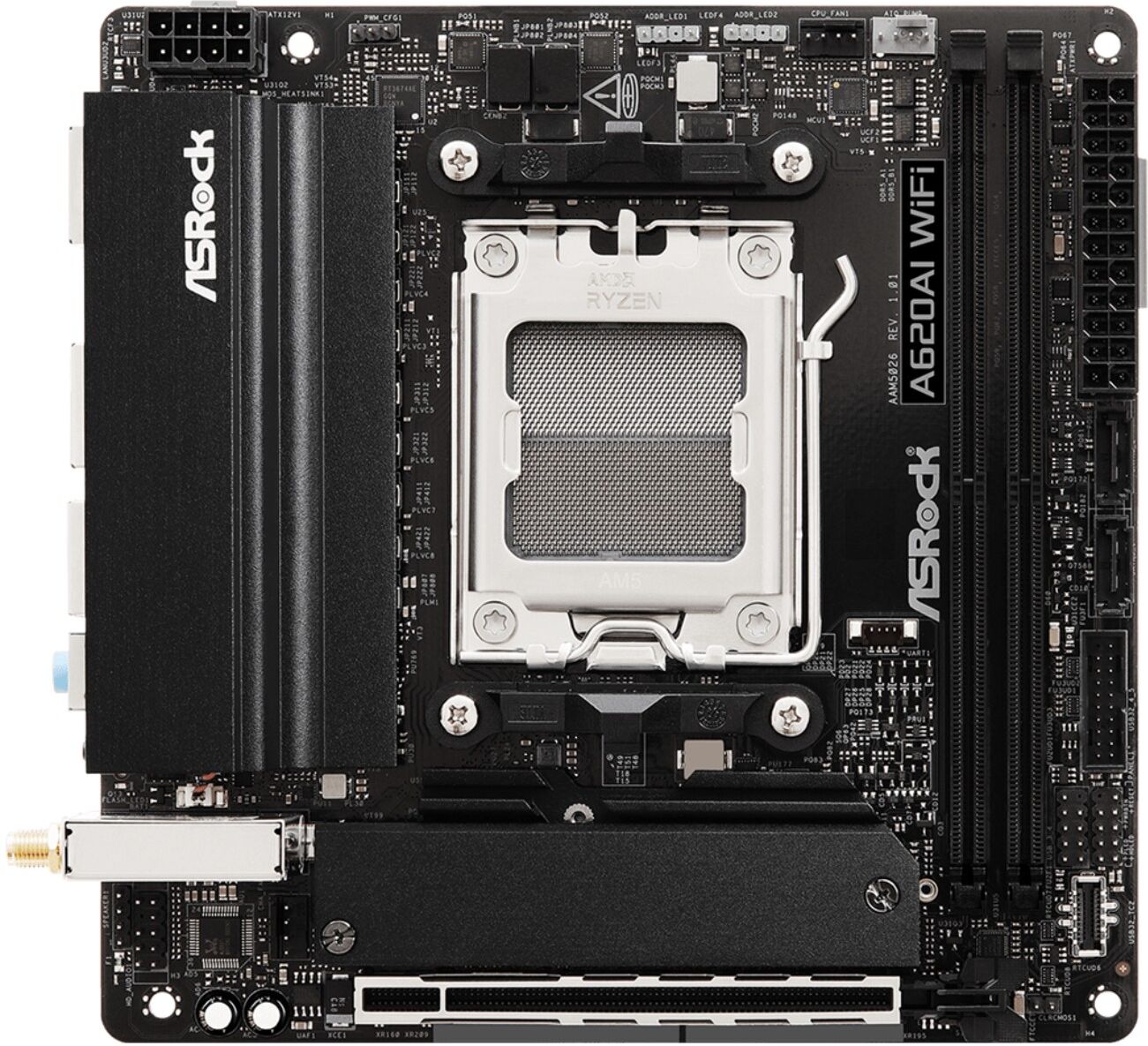 ASRock A620AI WIFI AMD A620A DDR5 Mini-ITX Socket AM5 Motherboard