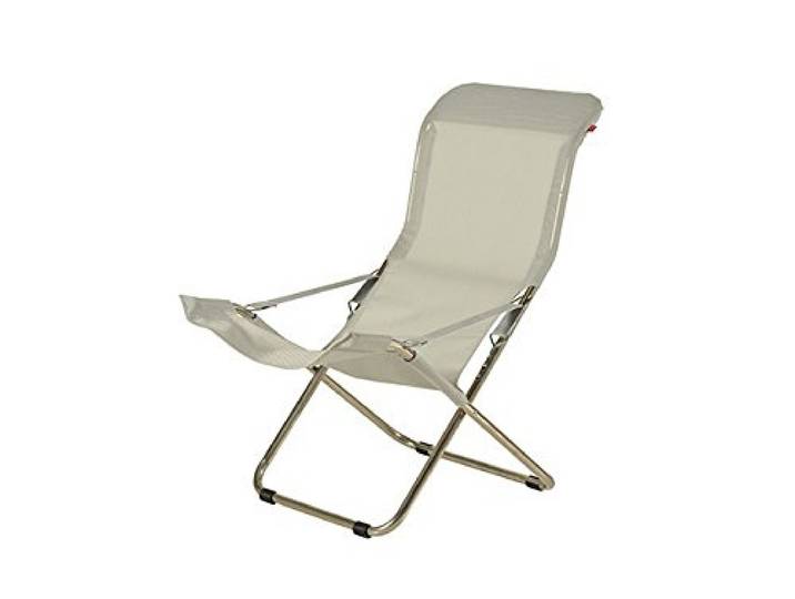 Gartenliege Fiesta – Zeitgenössische – Aluminium/texfil Blanc - Gris