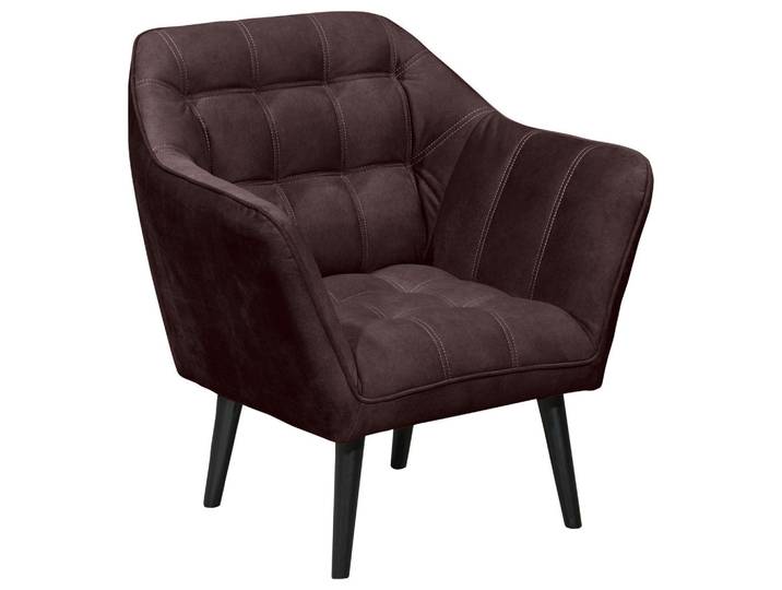 Mid.you Cocktailsessel, Aubergine, Holz, 84x87x70 cm, Wohnzimmer, Sessel, Cocktailsessel