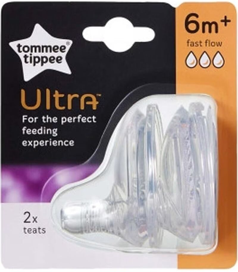 Tommee Tippee Tetinas Ultra Flujo Medio 6m+ (Ref 810988) Transparente 6 Meses Unisex